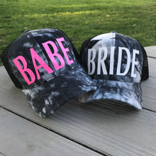 Load image into Gallery viewer, Dark Tie Dye Trucker Hat