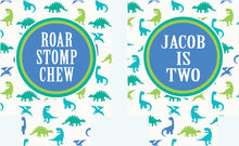 Load image into Gallery viewer, Dinosaur Birthday Party Huggers. Dinosaur Birthday party Favors. Dino Baby Shower Favors. 1st and 2nd Birthday favors!