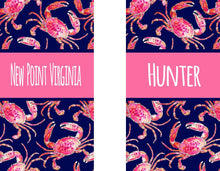 Load image into Gallery viewer, Crab Party Huggers. Slim Bachelorette or Birthday Beach Favors. Crab theme Favors. OCMD Beach Vacation! Skinny Can Crab Boil Favors