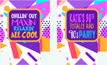 Load image into Gallery viewer, 90's Theme Party Huggers. 90's Birthday or Bachelorette Huggers. 90's theme party favors. 90's Prom Party favors! 90s Bachelorette favors.