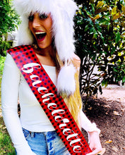 Load image into Gallery viewer, Plaid 4" Satin Sash
