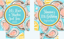 Load image into Gallery viewer, Oyster Roast Party Huggers. Bachelorette or Birthday Oyster Party Favors. Engagement or Wedding Oyster Roast Party Favors.