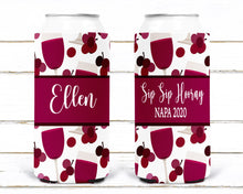 Load image into Gallery viewer, Wine Party Hugger. Wine Shower Hugger. Wine Themed Girls Weekend. Personalized Bachelorette Party Favors. Personalized Hugger