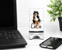 Load image into Gallery viewer, Bernedoodle Phone Stand