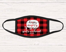 Load image into Gallery viewer, Plaid Glamping Personalized Face Mask