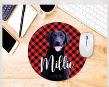 Load image into Gallery viewer, Black Lab Mouse Pad