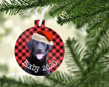 Load image into Gallery viewer, Black Lab Personalized Ornament