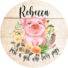Load image into Gallery viewer, Pig Mouse Pad. Custom Personalized Pig gift. Perfect Pig themed desk accessory! Pig lover gift!
