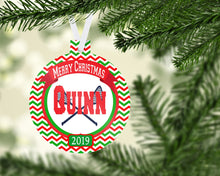 Load image into Gallery viewer, Lacrosse Ornaments. Personalized LAX Christmas Gift! Great present for a lacrosse player! Lacrosse Gift. Lax Team gift.