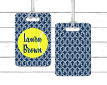 Load image into Gallery viewer, Tennis Bag Tag. Great Monogrammed gift for a Tennis lover. Great for Backpack or Tennis Bag! Birthday or Bachelorette gift.