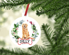 Load image into Gallery viewer, Golden Retriever Ornaments. Retriever Ornament. Golden Retriever Ornament. Perfect Golden Retriever Gifts! Golden Retriever Mom gift!