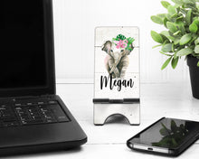 Load image into Gallery viewer, Cute Elephant Cell Phone Stand. Personalized Phone Stand, Elephant theme gift! Custom Elephant gift!