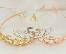 Load image into Gallery viewer, 5th Birthday tiara, 5th Birthday Gift, 5th Birthday Party Tiara, 5th Birthday Crown, 5th Birthday Party Decoration, 5 year old girl gift!