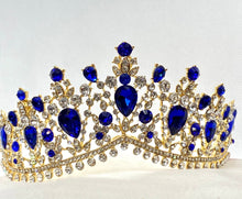 Load image into Gallery viewer, Fancy tiara, Quinceanera crown, Birthday Party Tiara, Birthday Girl Crown, Birthday Tiara, Princess crown, Bridal Tiara crown, Wedding tiara