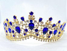 Load image into Gallery viewer, Fancy tiara, Quinceanera crown, Birthday Party Tiara, Birthday Girl Crown, Birthday Tiara, Princess crown, Bridal Tiara crown, Wedding tiara