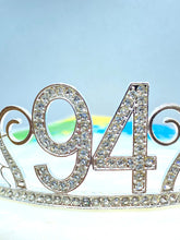 Load image into Gallery viewer, 94th Birthday tiara,Birthday Headband, 94 Birthday Party Tiara, 94 Birthday Crown, 94 Birthday Party Decoration, 94th present