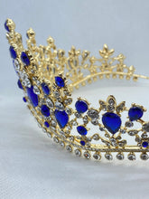 Load image into Gallery viewer, Fancy tiara, Quinceanera crown, Birthday Party Tiara, Birthday Girl Crown, Birthday Tiara, Princess crown, Bridal Tiara crown, Wedding tiara
