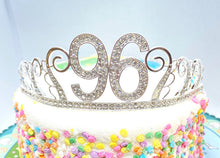 Load image into Gallery viewer, 96th Birthday tiara, Birthday Headband, 96 Birthday Party Tiara, 96 Birthday Crown, 96 Birthday Party Decoration, 96th gift!
