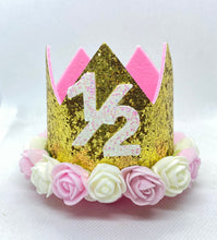 Load image into Gallery viewer, Number Party Crown, Dog Birthday Party Hat, Crown, Birthday Pawty Hat, Dog Birthday Decorations, Dog Mom Gift, Gift for Dog Dog Party Hat