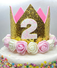 Load image into Gallery viewer, Number Party Crown, Dog Birthday Party Hat, Crown, Birthday Pawty Hat, Dog Birthday Decorations, Dog Mom Gift, Gift for Dog Dog Party Hat