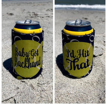 Load image into Gallery viewer, Tennis Love Party Huggers. Tennis team Coolies. Tennis Gifts. Custom Tennis Birthday Party Favors. Personalized Tennis Coolies!