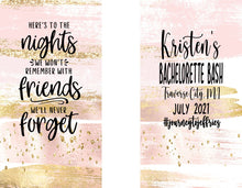 Load image into Gallery viewer, Rose Gold Party Favors. Slim Can Birthday Party. Personalized Bachelorette Party. Vegas Birthday Party Favors! Rose Gold Party favors.