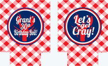 Load image into Gallery viewer, Crawfish Boil Party Huggers. Cajun Crayfish Boil Coolies. Engagement or Wedding Crawfish Boil Party Favors.