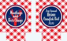 Load image into Gallery viewer, Crawfish Boil Party Huggers. Cajun Crayfish Boil Coolies. Engagement or Wedding Crawfish Boil Party Favors.