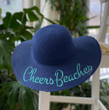 Load image into Gallery viewer, Beach Party Hat |Birthday Girl Hat |Birthday Favors | Bride Beach Hat | Dirty 30/ Bride to Be/ Floppy Beach Hat/Birthday Gift/Glitter