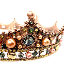 Load image into Gallery viewer, Jeweled Crown, Quinceanera crown, Birthday Queen, Birthday Girl Crown, Princess crown, Bridal crown, Wedding Crown
