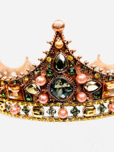 Load image into Gallery viewer, Jeweled Crown, Quinceanera crown, Birthday Queen, Birthday Girl Crown, Princess crown, Bridal crown, Wedding Crown