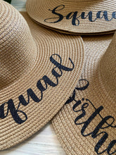 Load image into Gallery viewer, Beach Party Hat |Birthday Girl Hat |Birthday Favors | Bride Beach Hat | Dirty 30/ Bride to Be/ Floppy Beach Hat/Birthday Gift/Glitter