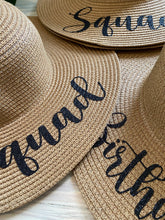 Load image into Gallery viewer, Beach Party Hat |Birthday Girl Hat |Birthday Favors | Bride Beach Hat | Dirty 30/ Bride to Be/ Floppy Beach Hat/Birthday Gift/Glitter