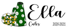 Load image into Gallery viewer, Cheer Personalized Make Up bag. Custom Cheerleading bag. Personalized Cheer Make up Bag. Personalized Cheer Team Gift! Cheerleading Gift.