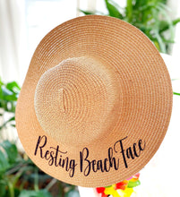 Load image into Gallery viewer, Beach Party Hat |Birthday Girl Hat |Birthday Favors | Bride Beach Hat | Dirty 30/ Bride to Be/ Floppy Beach Hat/Birthday Gift/Glitter