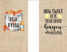 Load image into Gallery viewer, Crawfish Boil Party Huggers. Cajun Crayfish Boil Coolies. Engagement or Wedding Crawfish Boil Party Favors. Crawfish Shower Favors.