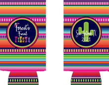 Load image into Gallery viewer, Fiesta Slim Party Huggers. Bachelorette Party Favors. Slim Can Fiesta Birthday Party Favors! Down to Fiesta! Slim Can Bachelorette!