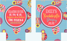 Load image into Gallery viewer, Float trip Personalized Huggers. Lake or River Party Favors. Float Trip Favors! Birthday or Bachelorette Tubing Party Favors!