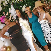 Load image into Gallery viewer, Future Mrs. 4" Satin Sash. Wedding Sash. Bride to be Sash. Bridal Shower Satin Sash. Bachelorette Party Sash. Bride Sash. Future Mrs. Sash.