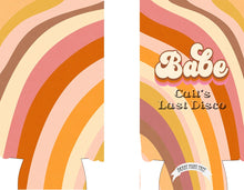 Load image into Gallery viewer, Retro Theme Party Favors. 70s theme 40 50 60 70th Birthday Party Huggers. 70's Retro Bachelor or Bachelorette. 70's theme Party Favors.