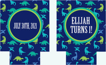 Load image into Gallery viewer, Dinosaur Birthday Party Huggers. Dinosaur Birthday party Favors. Dino Baby Shower Favors. 1st and 2nd Birthday favors!