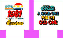 Load image into Gallery viewer, Retro Theme Party Favors. 70s theme 40 50 60 70th Birthday Party Huggers. 70's Retro Bachelor or Bachelorette. 70's theme Party Favors.