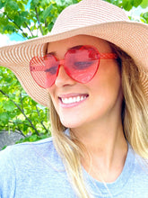 Load image into Gallery viewer, Fun Heart Sunglasses! | Rimless Heart Sunnies | 16th 21st 30th 40 Birthday Party Favors! | Beach Bachelorette Party Favors