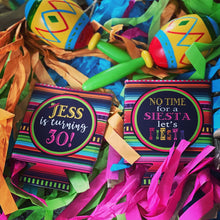 Load image into Gallery viewer, Fiesta Party Huggers. Fiesta Vacation or Girls Weekend. Birthday Fiesta Party Favors. Fiesta Birthday Party Favors!Cabo Bachelorette Fiesta!