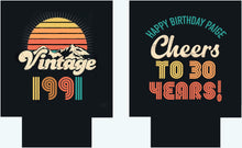 Load image into Gallery viewer, Retro Theme Party Favors. 70s theme 40 50 60 70th Birthday Party Huggers. 70's Retro Bachelor or Bachelorette. 70's theme Party Favors.