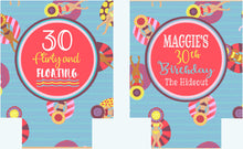 Load image into Gallery viewer, Float trip Personalized Huggers. Lake or River Party Favors. Float Trip Favors! Birthday or Bachelorette Tubing Party Favors!