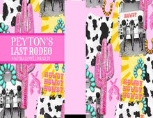 Load image into Gallery viewer, Cowgirl theme Bachelorette or Birthday Slim Can Favors. Personalized Austin or Nashville Party. Custom Disco Cowgirl Party Favors.