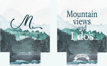 Load image into Gallery viewer, Mountain Party Can Huggers. Mountain Bachelor or Birthday Favors.Asheville Bachelorette Favors. Camping Bachelorette Party! Mountain Wedding
