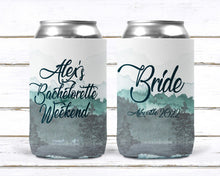 Load image into Gallery viewer, Mountain Party Can Huggers. Mountain Bachelor or Birthday Favors.Asheville Bachelorette Favors. Camping Bachelorette Party! Mountain Wedding