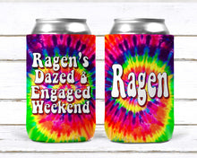 Load image into Gallery viewer, 70's Theme Party Huggers. Hippie 70s tie dye Birthday Party Huggers. Retro Bachelorette Party Favors. 70's theme Party Favors. Tie Dye Party